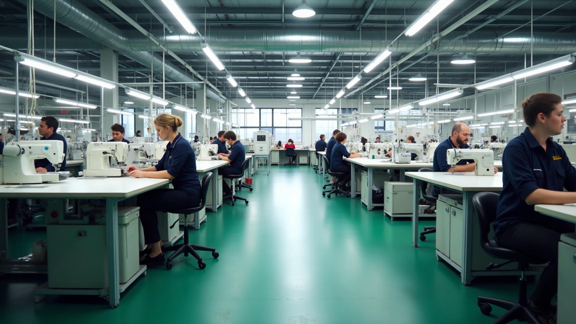 Sistema MES para indústria têxtil - linha de produção com balanceamento automático e controle total da fábrica